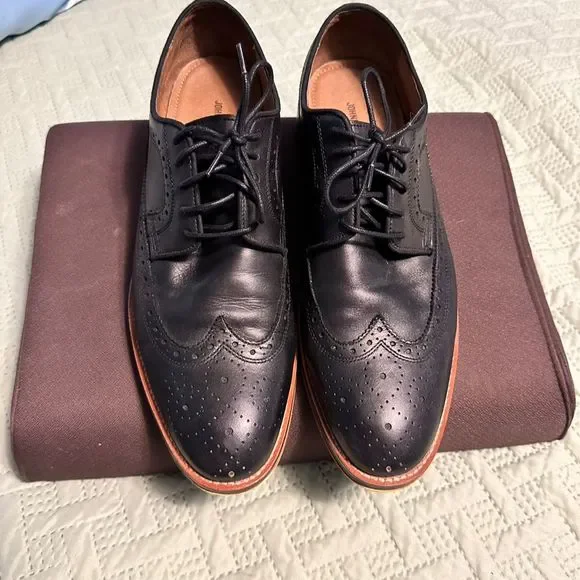 Johnston & Murphy Men\'s Black Wingtip Oxford Brogue Dress Shoes - M12 Amazon.com | Johnston & Murphy Men main image 3